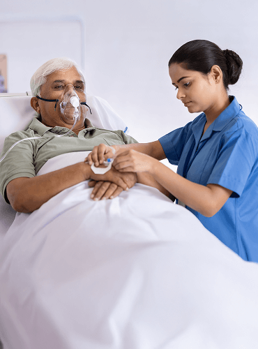 Emergency hospitalization support for elderly