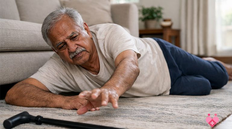 Elder Falls Alone at Home
